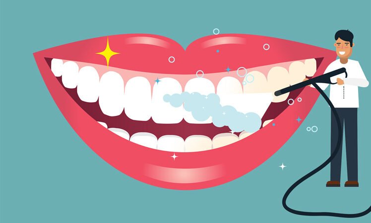 تاثیر واتر جت بر دندان فرسوده